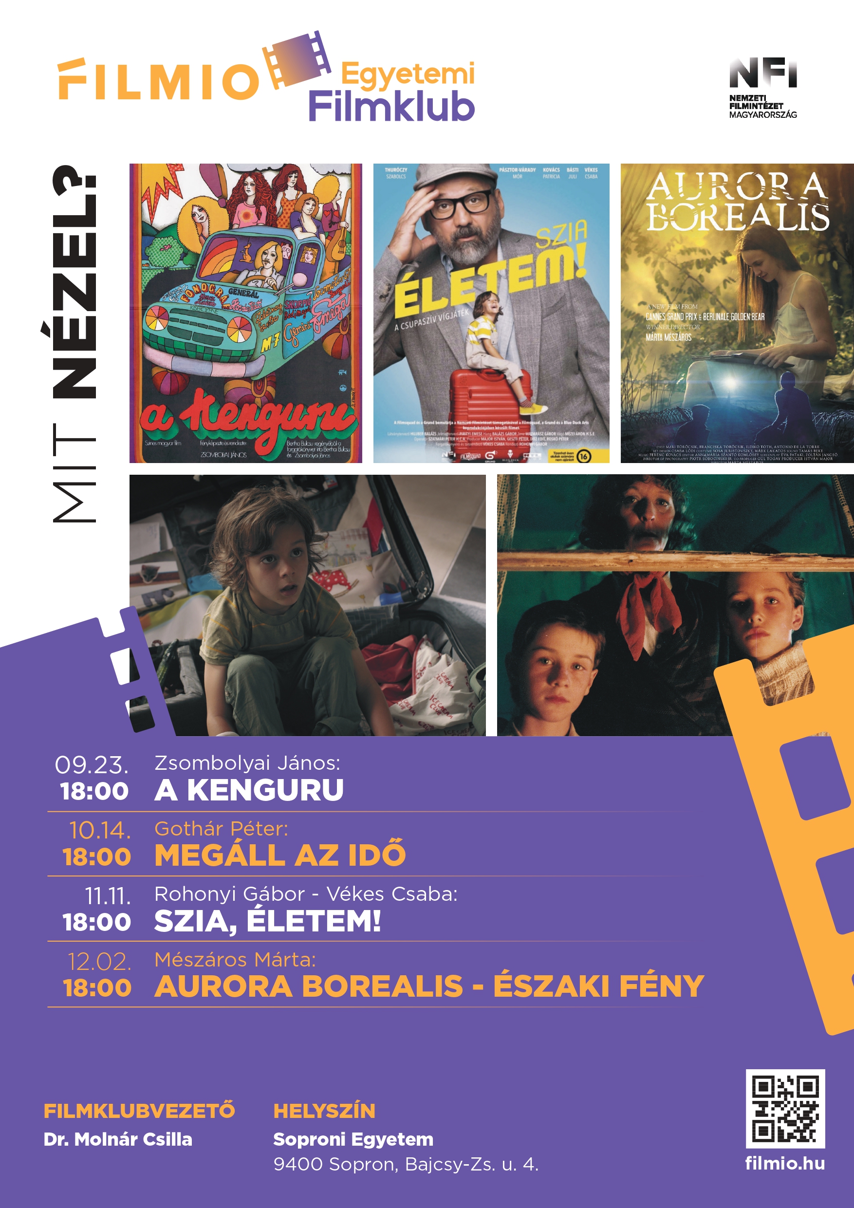 NFI egyetemi filmklub program 2026